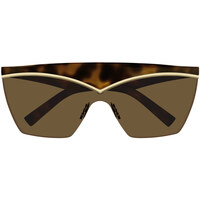 Hodinky & Bižuterie sluneční brýle Yves Saint Laurent Occhiali da Sole Saint Laurent SL 614 Mask 002 Hnědá