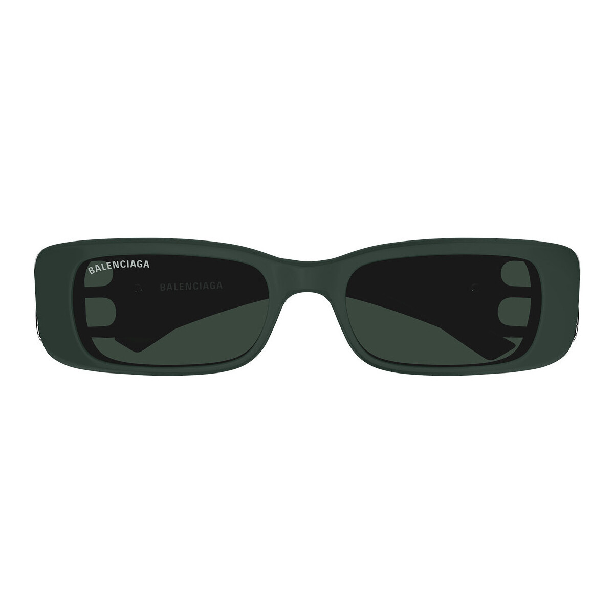 Hodinky & Bižuterie Ženy sluneční brýle Balenciaga Occhiali da Sole  BB0096S 01B Zelená