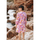 Textil Ženy Šaty Isla Bonita By Sigris Kurta Růžová