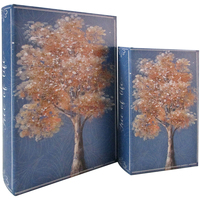 Bydlení Koše / bedny Signes Grimalt 2U Tree Book Box Modrá