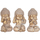 Bydlení Sošky a figurky Signes Grimalt Buddha Nevidí Mluvící 3 Uni. Zlatá