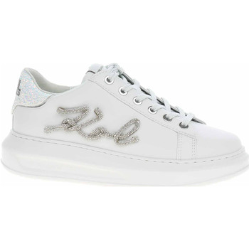Karl Lagerfeld Vycházková obuv Dámská obuv KL62510G 01S White Lthr w-Silver - Bílá