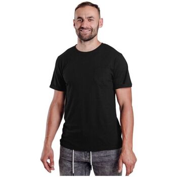 Textil Muži Trička s krátkým rukávem Vuch pánské tričko Snees černá Černá
