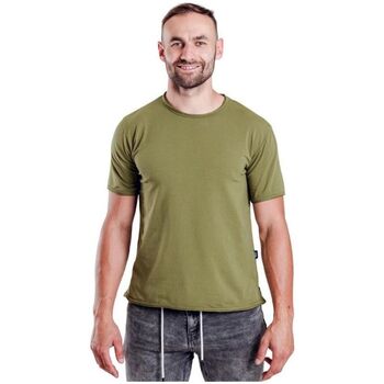 Textil Muži Trička s krátkým rukávem Vuch pánské tričko Santi zelená Zelená