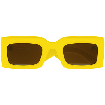 Hodinky & Bižuterie Ženy sluneční brýle McQ Alexander McQueen Occhiali da Sole  AM0433S 004 Žlutá