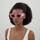 Hodinky & Bižuterie Ženy sluneční brýle McQ Alexander McQueen Occhiali da Sole  AM0434S 004 Růžová