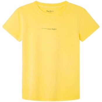Textil Chlapecké Trička s krátkým rukávem Pepe jeans  Žlutá