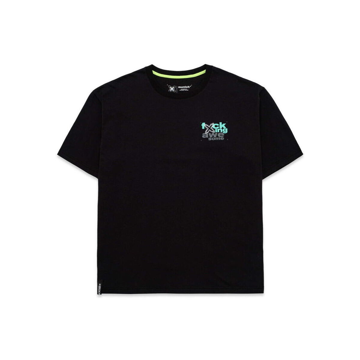 Textil Muži Trička s krátkým rukávem Munich T-shirt oversize awesome Černá