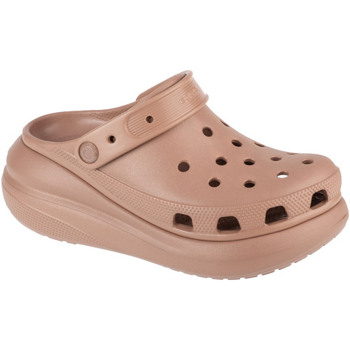 Boty Ženy Papuče Crocs Classic Crush Clog Hnědá