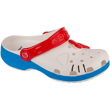Boty Děti Papuče Crocs Classic Hello Kitty Iam Kids Clog Bílá