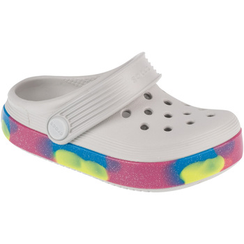 Boty Dívčí Papuče Crocs Off Court Glitter Band Clog T Bílá