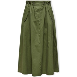 Textil Ženy Sukně Only Pamala Long Skirt - Capulet Olive Zelená