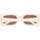 Hodinky & Bižuterie Ženy sluneční brýle Luna Collection 69876 Bílá