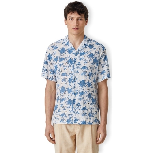 Textil Muži Košile s dlouhymi rukávy Portuguese Flannel Minho Shirt - White/Blue Bílá