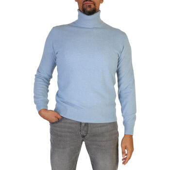 Textil Muži Svetry 100% Cashmere - ua-ff12 Modrá