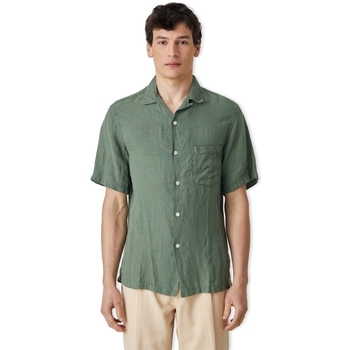 Textil Muži Košile s dlouhymi rukávy Portuguese Flannel Linen Camp Collar Shirt - Dry Green Zelená