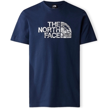 The North Face Trička & Pola Woodcut Dome T-Shirt - Summit Navy - Modrá
