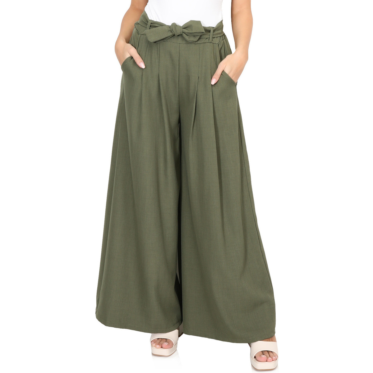 Textil Ženy Kalhoty La Modeuse 70792_P165680 Zelená
