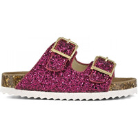 Boty Děti Sandály Colors of California Glitter sandal 2 buckles Růžová