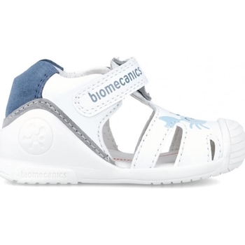 Boty Děti Sandály Biomecanics Kids Sandals 242123-A - White Modrá