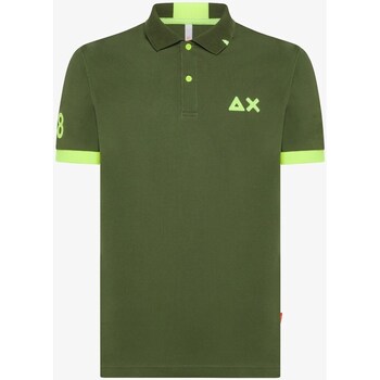 Textil Muži Polo s krátkými rukávy Sun68 A34122 Zelená