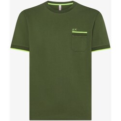 Textil Muži Trička s krátkým rukávem Sun68 T34124 Zelená