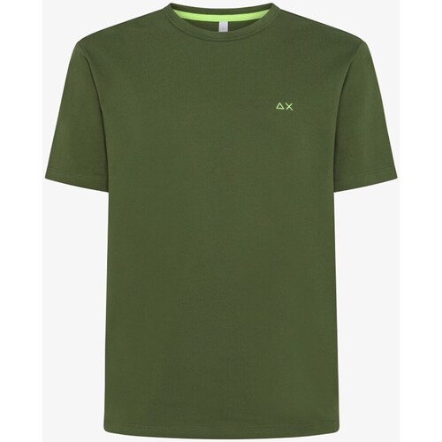 Textil Muži Trička s krátkým rukávem Sun68 T34123 Zelená