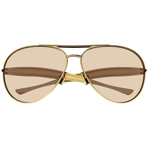 Hodinky & Bižuterie sluneční brýle Bottega Veneta Occhiali da Sole  BV1305S 002 Zlatá