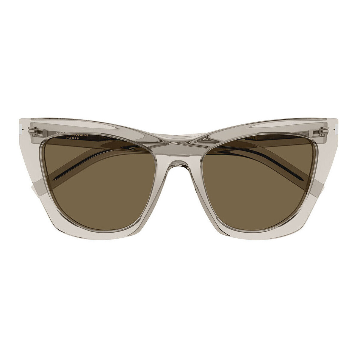 Hodinky & Bižuterie Ženy sluneční brýle Yves Saint Laurent Occhiali da Sole Saint Laurent New Wave SL 214 Kate 032 Béžová