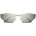 Hodinky & Bižuterie Ženy sluneční brýle Balenciaga Occhiali da Sole  BB0335S 006 Stříbrná       