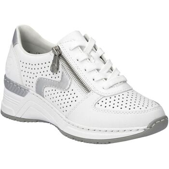 Boty Ženy Šněrovací společenská obuv Rieker N4340 Bílá