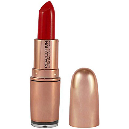krasa Ženy Rtěnky Makeup Revolution Rose Gold Lipstick - Red Carpet Červená
