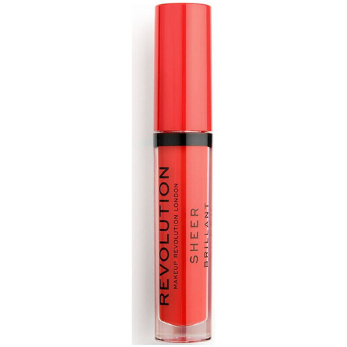 krasa Ženy Lesky na rty Makeup Revolution Sheer Brilliant Lip Gloss - 132 Cherry Oranžová