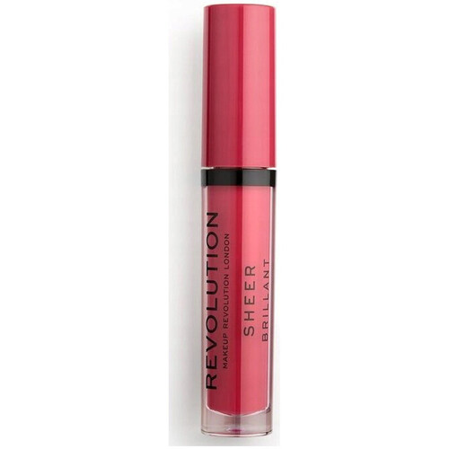 krasa Ženy Lesky na rty Makeup Revolution Sheer Brilliant Lip Gloss - 141 Rouge Červená