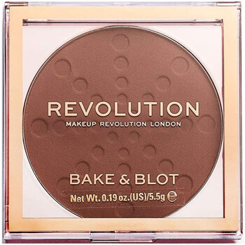 krasa Ženy Pudřenky Makeup Revolution Baking and Finishing Powder Bake & Blot - Deep Dark Hnědá