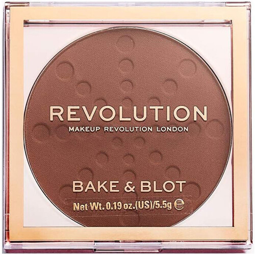 krasa Ženy Pudřenky Makeup Revolution Baking and Finishing Powder Bake & Blot - Deep Dark Hnědá