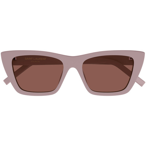 Hodinky & Bižuterie Ženy sluneční brýle Yves Saint Laurent Occhiali da Sole Saint Laurent SL 276 Mica 058 Růžová