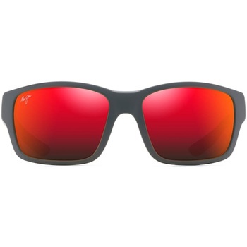 Hodinky & Bižuterie sluneční brýle Maui Jim Occhiali da Sole  Mangroves RM604-02A Polarizzati Černá