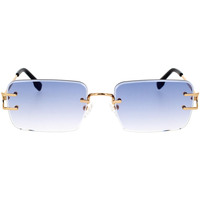 Hodinky & Bižuterie sluneční brýle Leziff Occhiali da Sole  M5929 C2 Zlatá