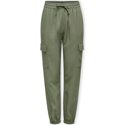 Textil Ženy Kalhoty Only Noos Caro Pull Up Trousers - Oil Green Zelená