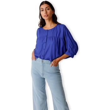 Textil Ženy Halenky / Blůzy Skfk Tilde Shirt - Royal Blue Modrá
