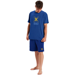 Textil Muži Pyžamo / Noční košile Munich MUEH0253 Modrá