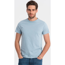 Textil Muži Trička s krátkým rukávem Ombre Pánské tričko s krátkým rukávem Douma modrá Modrá