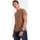 Textil Muži Trička s krátkým rukávem Ombre Pánské tričko s krátkým rukávem Douma hnědá Hnědá