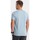 Textil Muži Trička s krátkým rukávem Ombre Pánské tričko s krátkým rukávem Kimoni světle Modrá