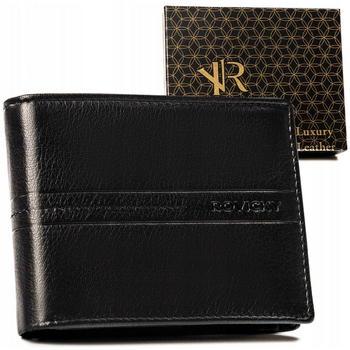 Rovicky Peněženky Pánská kožená peněženka Shosamu černá - Černá