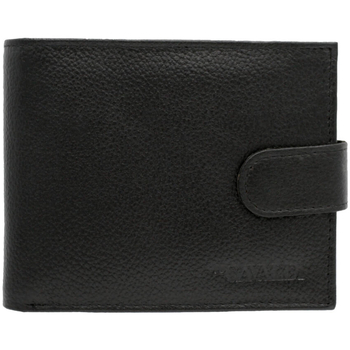 4U Cavaldi Pánská kožená peněženka Shrirg černá Černá