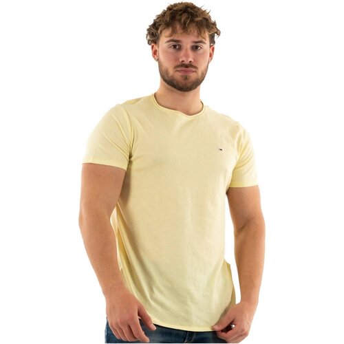 Textil Muži Trička s krátkým rukávem Tommy Jeans DM0DM09586 Žlutá