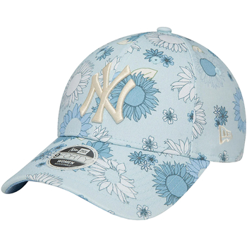 Textilní doplňky Ženy Kšiltovky New-Era 9FORTY New York Yankees Floral All Over Print Cap Modrá