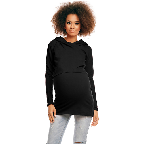 Textil Ženy Svetry Peekaboo Dámský těhotenský svetr Zrirgu černá Černá
